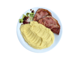 Sertéscsülök szeletek krumplipürével